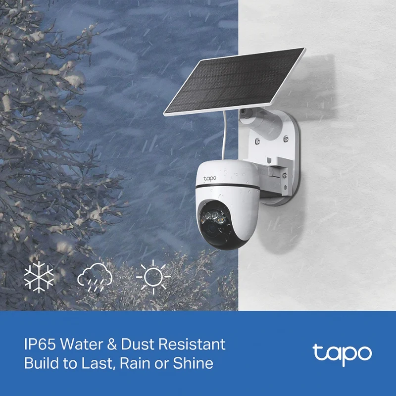 TP-LINK 2K Solar-Powered Pan/Tilt Security Camera Kit