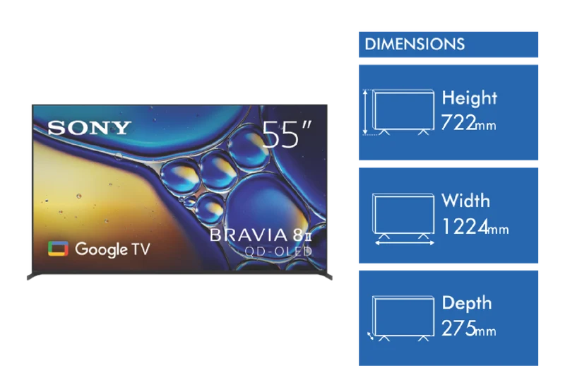 Sony 55" Bravia 8M2 4K OLED TV 2025