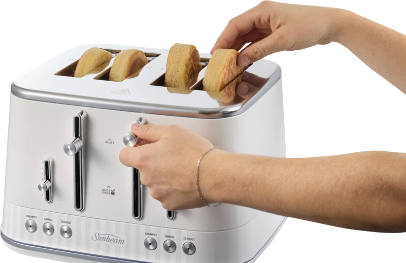 Sunbeam French Riviera 4 Slice Toaster White