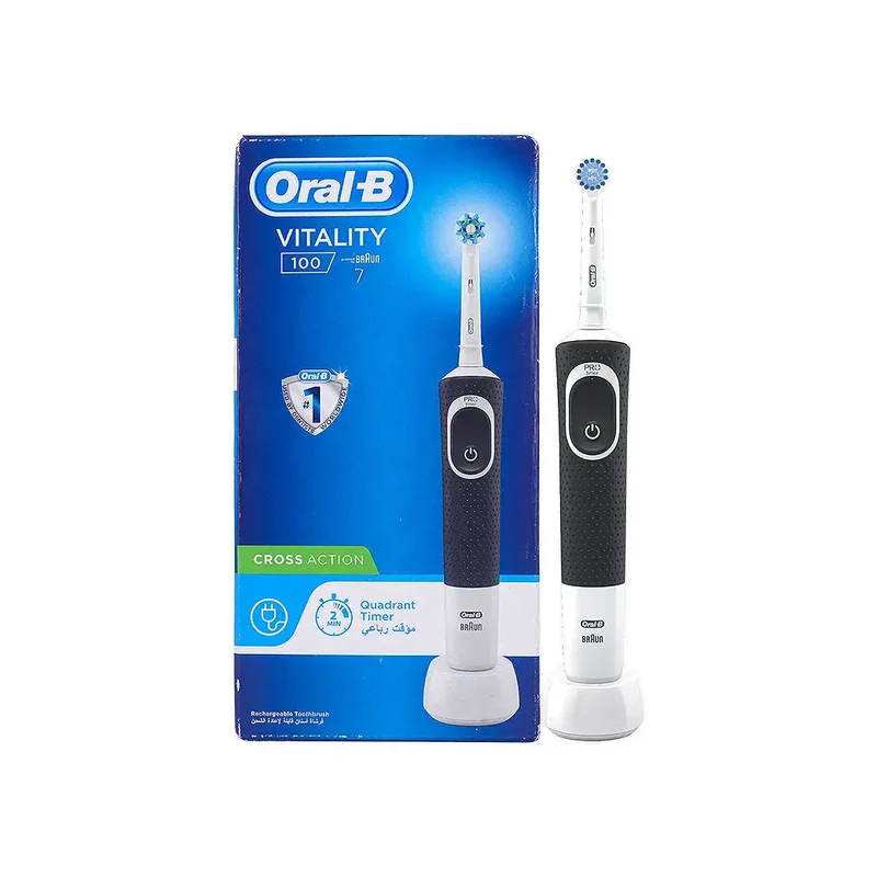 Oral-B Vitality 100 Cross Action Rechargeable Toothbrush-Bla