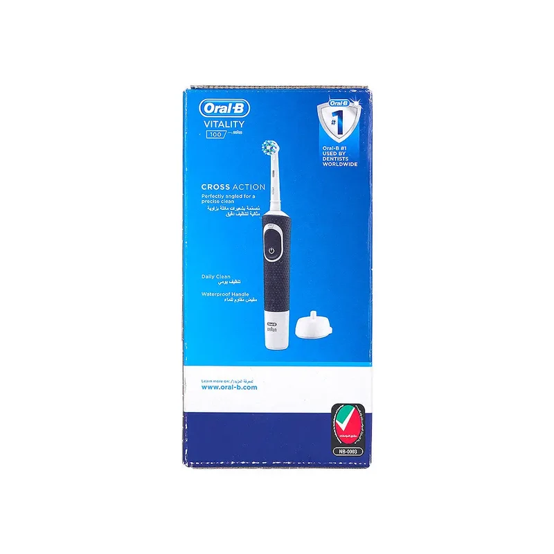 Oral-B Vitality 100 Cross Action Rechargeable Toothbrush-Bla