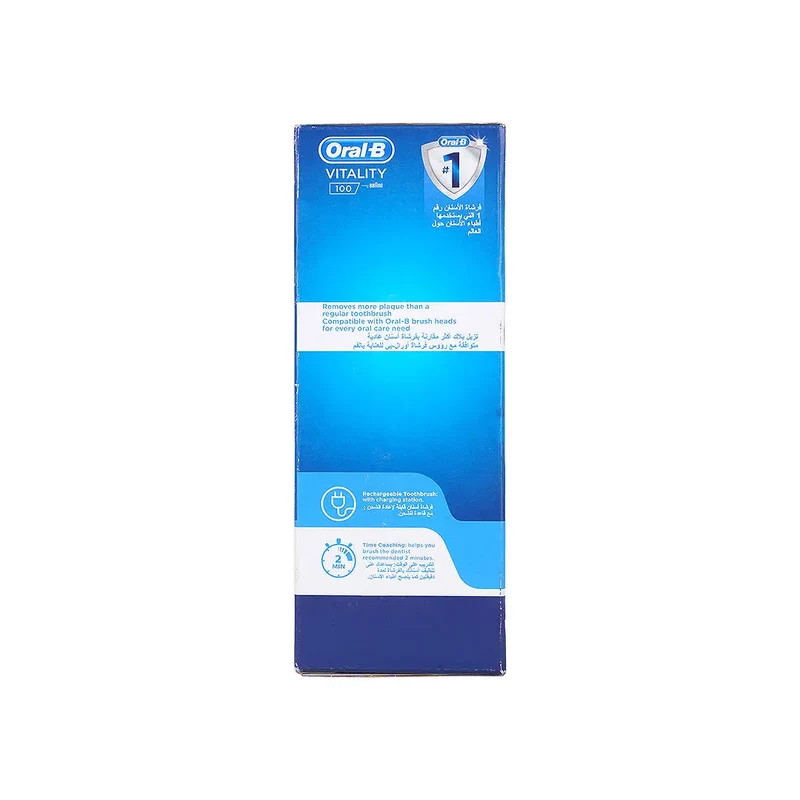 Oral-B Vitality 100 Cross Action Rechargeable Toothbrush-Bla