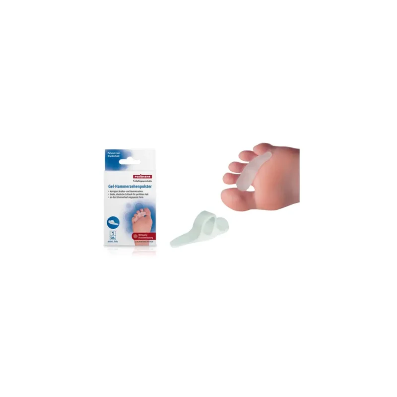 PediBAEHR Gel Hammer Toe Pad Universal Medium 4 Pcs