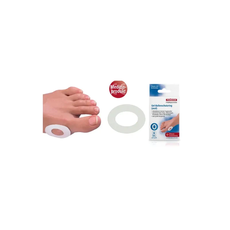 PediBAEHR Gel Protection Rings Oval 6 Pcs Large 6 Pcs