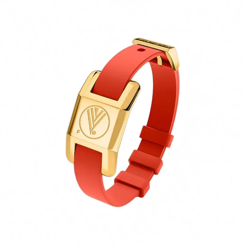 Visponder Gold with Red Silicon Strap -Flexibility
