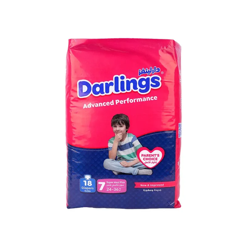 Darlings Advanced No.7 Baby Diaper 18Pcs (24-36Kg)