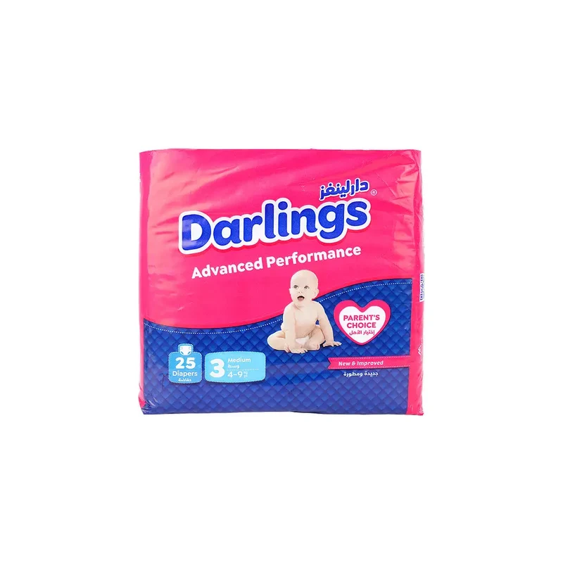 Darlings Advanced No.3 Baby Diaper 25Pcs (4-9Kg)