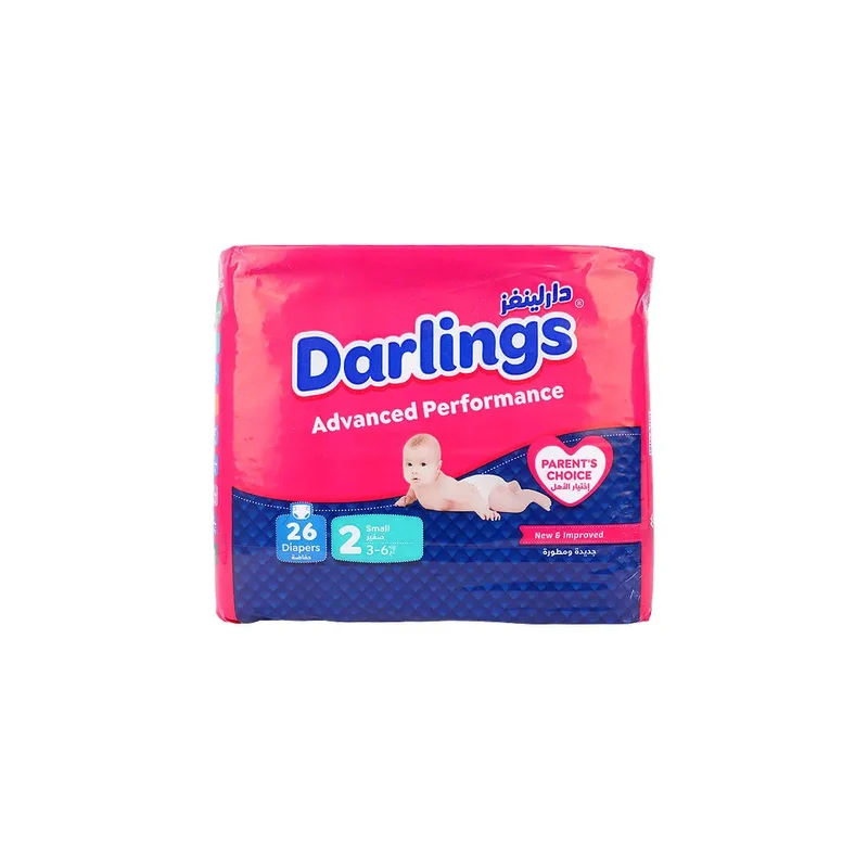 Darlings Advanced No.2 Baby Diaper 26Pcs (3-6Kg)