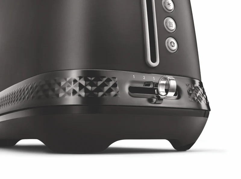 DeLonghi Diadema 2 Slice Long Slot Toaster Brushed Grey
