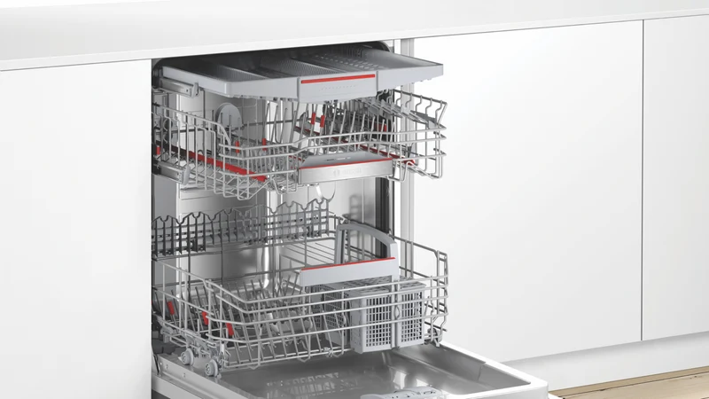 Bosch Series 6 60cm Semi Integrated Dishwasher Stainless Steel Panel