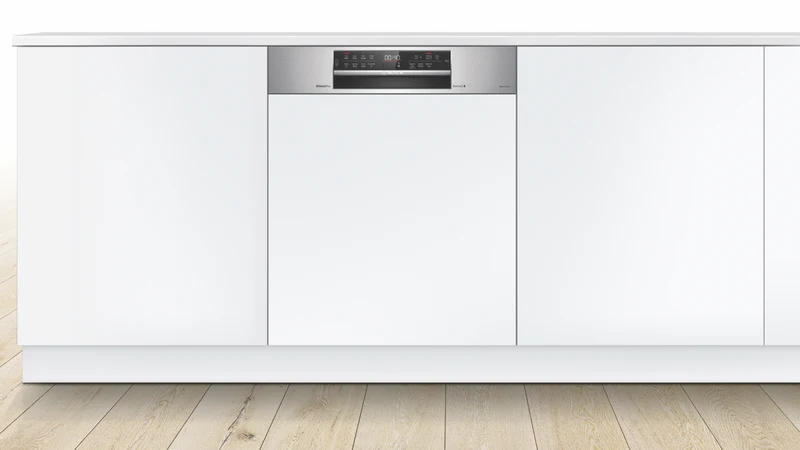 Bosch Series 6 60cm Semi Integrated Dishwasher Stainless Steel Panel