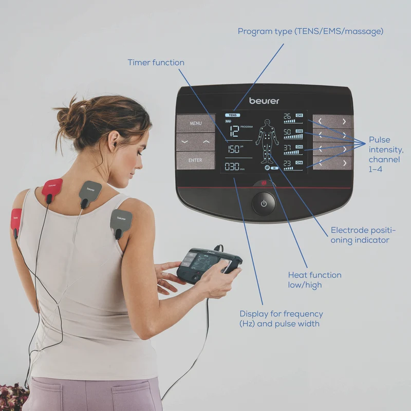 Beurer Digital TENS/EMS device with Heat Function