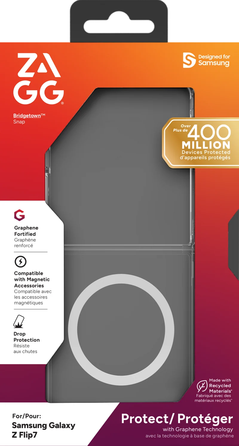 ZAGG Samsung Z Flip7 Bridgetown Snap Clear Case