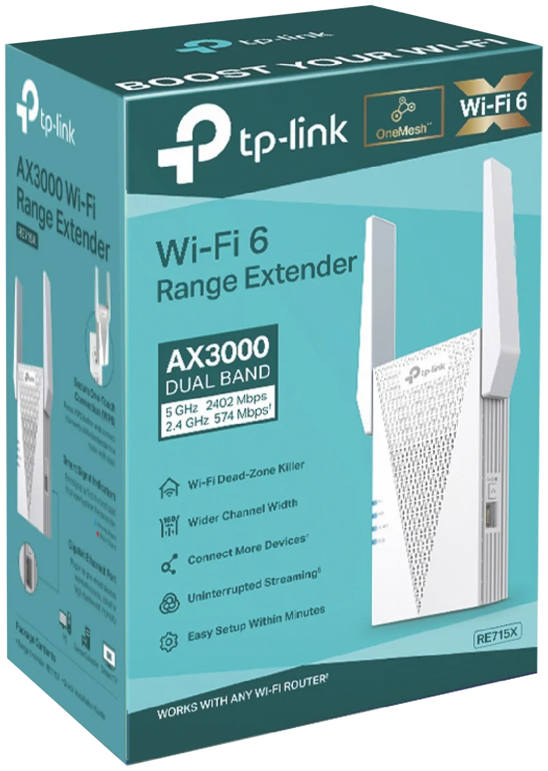 TP-LINK AX3000 Mesh Wi-Fi 6 Extender