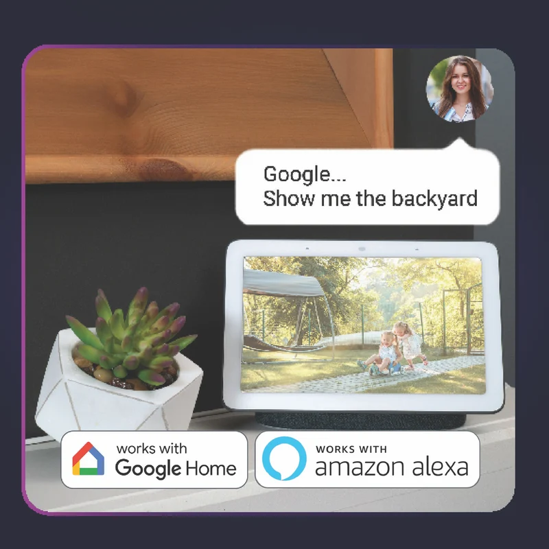 Connect SmartHome 2K Outdoor Pan & Tilt Camera 2 Pack