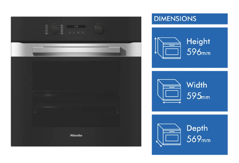 Miele 60cm Built-In Oven with AirFry Function and Automatic Programmes CleanSteel