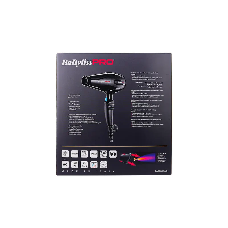 Babyliss Pro Professional Hair Dryer Caruso-HQ-BAB6970ISDE