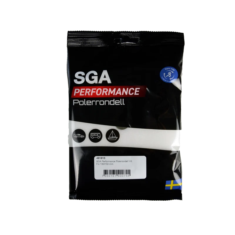 SGA Performance Polerrondell Vit Fin 130/150 mm