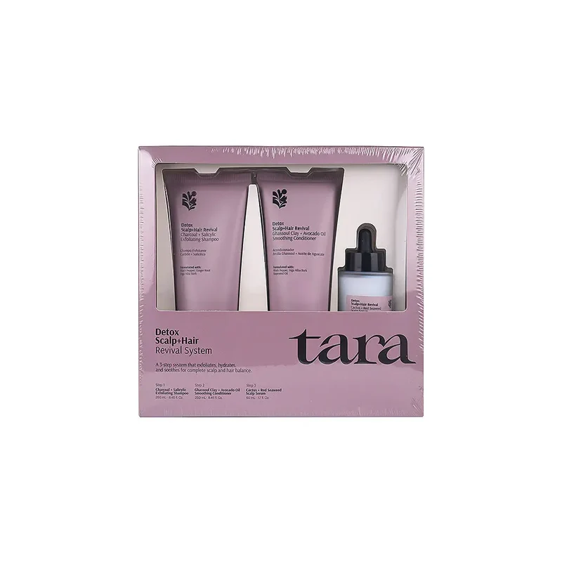 Tara Detox Scalp+Hair Revival Shampoo+Conditioner+Serum