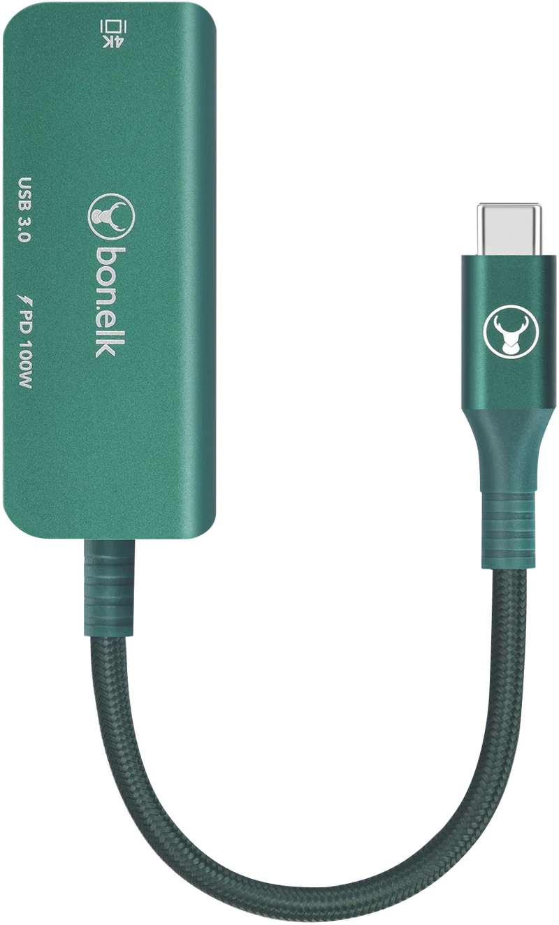 Bonelk Long-Life 3in1 Multiport Hub (Green)