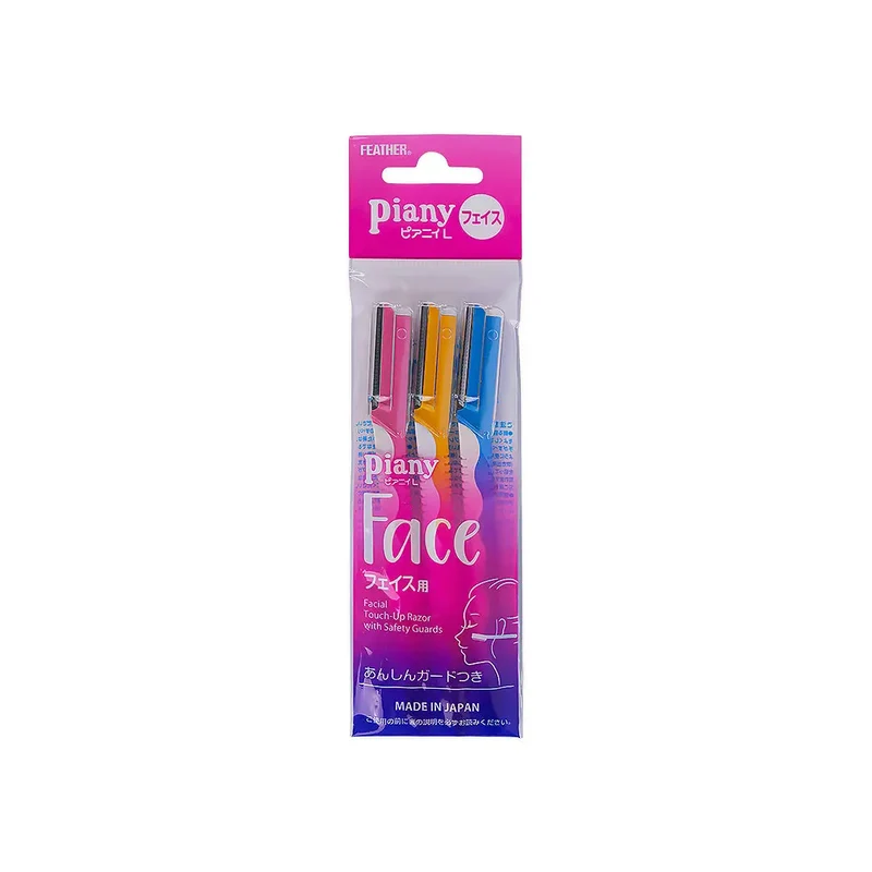 Feather Piany Facial Touch-Up Razor 3pcs