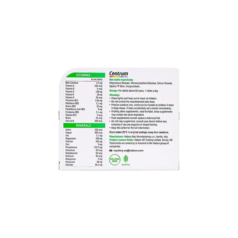 Centrum Silver A-Z 100 Tablets