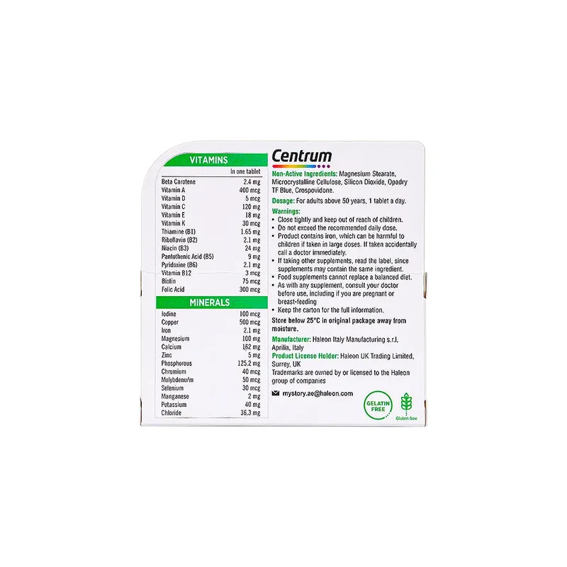 Centrum Silver A-Z 30 Tablets
