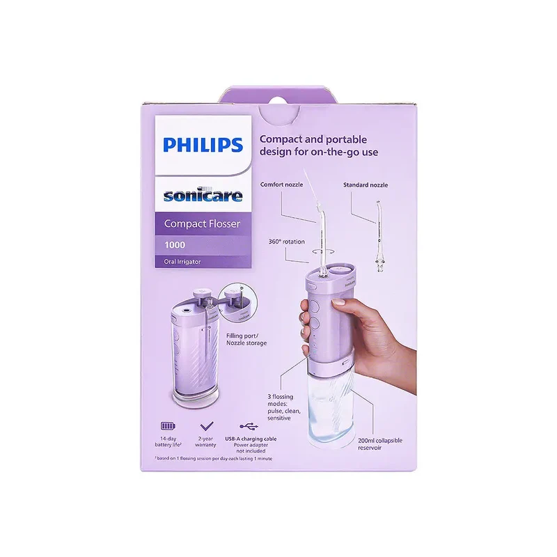 Philips Sonicare Compact Flosser 1000 Purple-HX3333/23