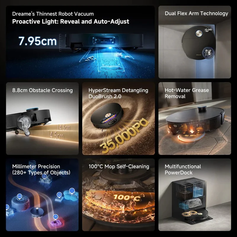 Free $199 bundle Dreame X60 Ultra Robotic Vacuum Cleaner