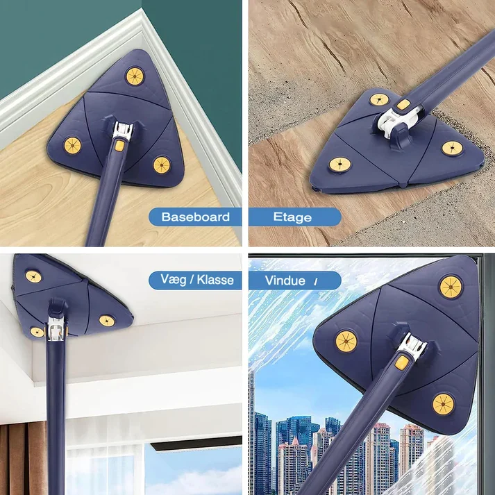 Revolutionerande 360° roterande mopp: multifunktionell och ergonomisk