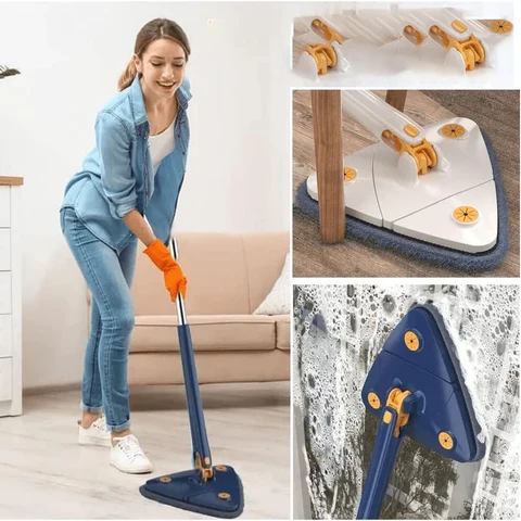 Revolutionerande 360° roterande mopp: multifunktionell och ergonomisk