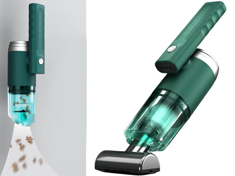 Sladdlös Handdammsugare för Bil & Hem 120W – Kraftfull Minidammsugare med Blåsfunktion