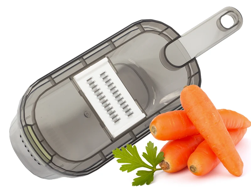 Multifunktionell Grönsaksjärn och Fruktskärare med 6 Utbytbara Blad