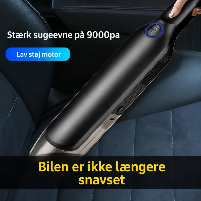 Kraftfull Bilhanddammsugare med 9000mAh Sugkraft – Sladdlös