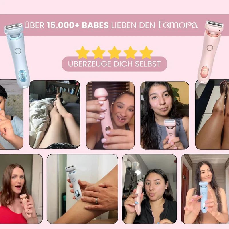 Trådløs elektrisk intimtrimmer til kvinder | 2-i-1 bikini barbermaskine til våd og tør brug | USB genopladelig, vandtæt