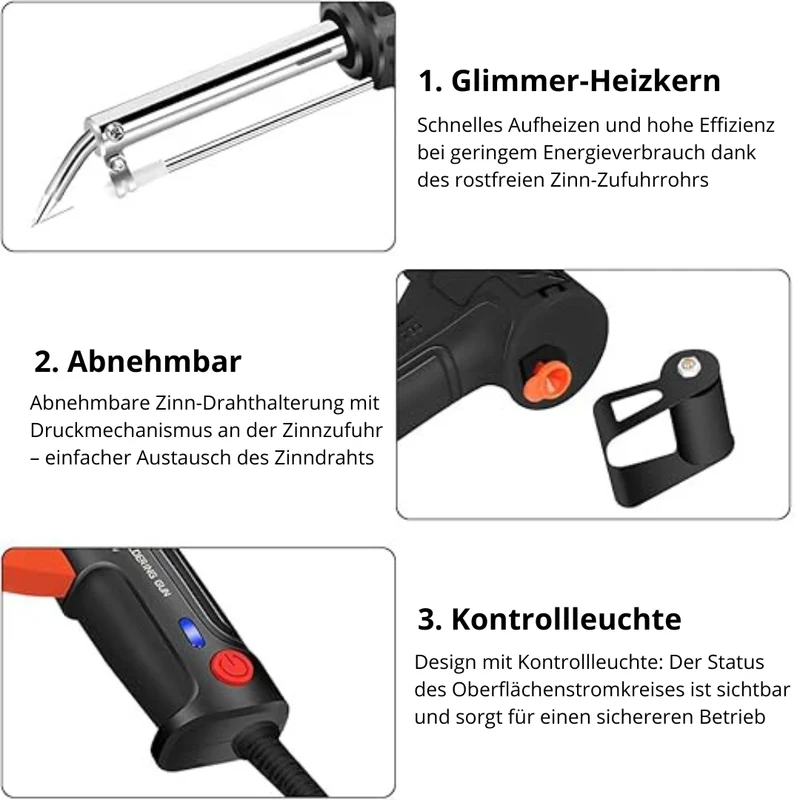Elektrisk loddekolbe med keramikvarme – Hurtig opvarmning til elektronik