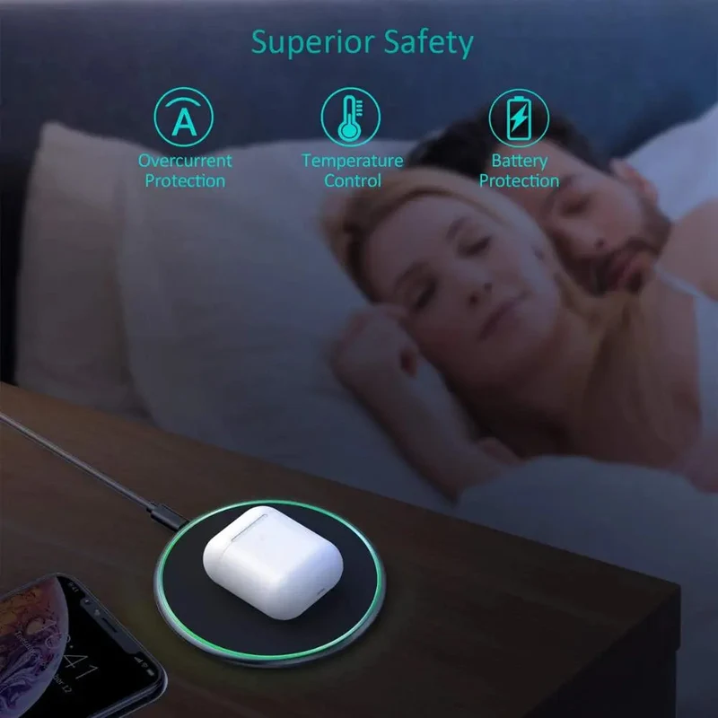 Elegant Trådløs Oplader med 30W Hurtigopladning