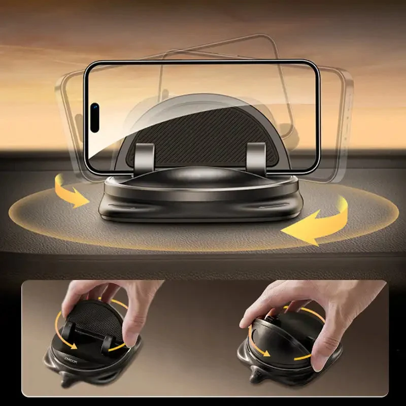 360° Mobilholder | Justerbar Telefonholder til Bil i Sort | NexaHold