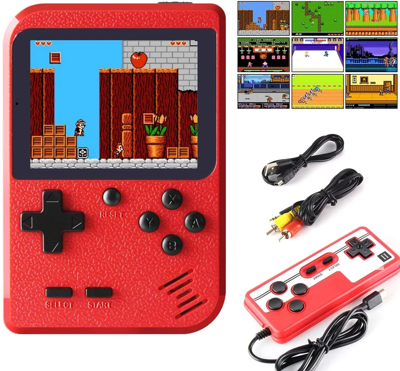 Retro Spilkonsol med 400 Klassiske Spil