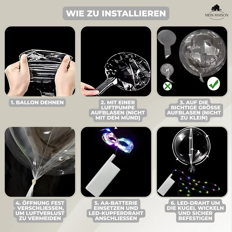 10+10 GRATIS | GlowSphere – Skab en uforglemmelig atmosfære med LED-balloner