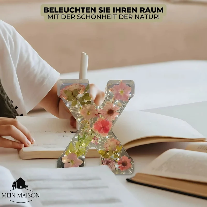 50% RABAT | BlomsterGlans - Elegant resin dekor