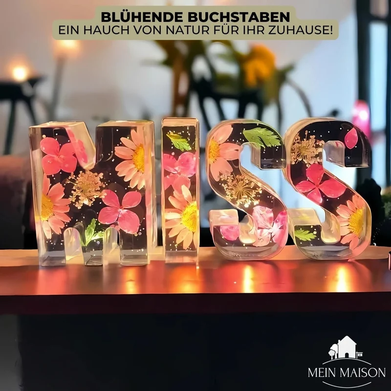 50% RABAT | BlomsterGlans - Elegant resin dekor