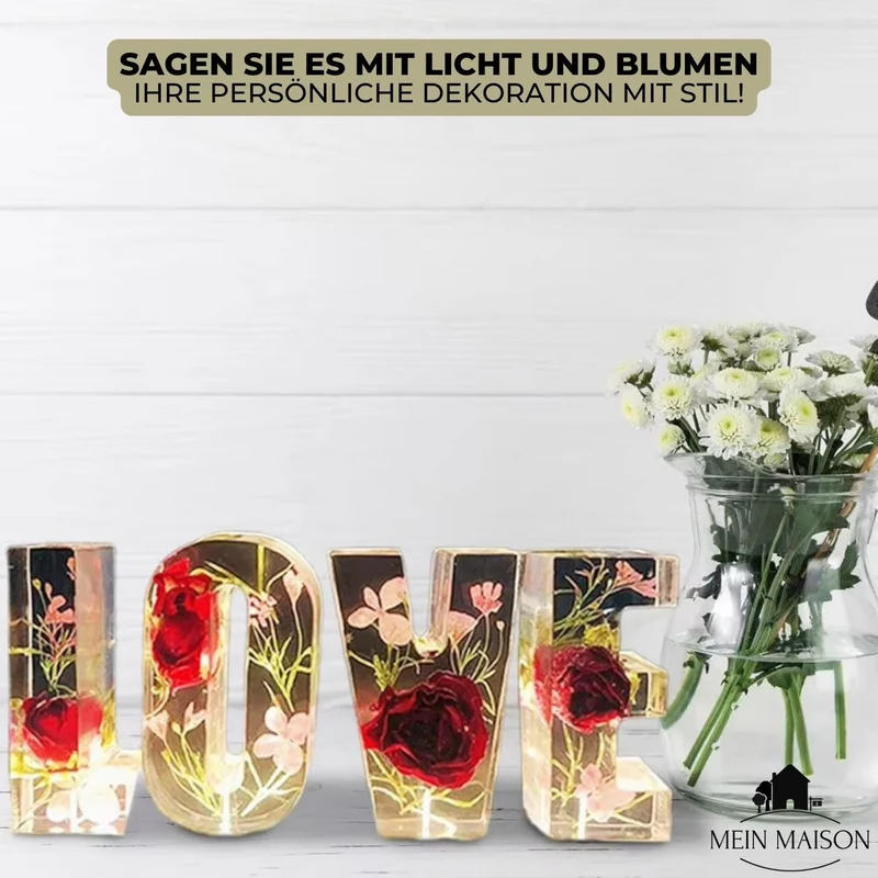 50% RABAT | BlomsterGlans - Elegant resin dekor