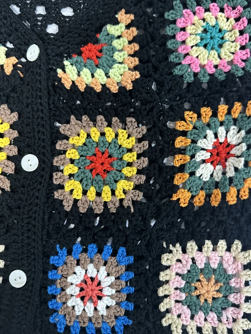 Håndlavet boho-kjole i farverig og komfortabel stil
