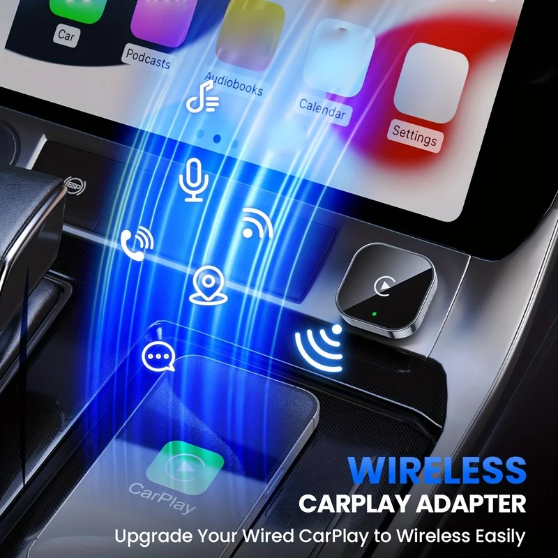 Trådløs biladapter til CarPlay og Android Auto – Hurtig installation