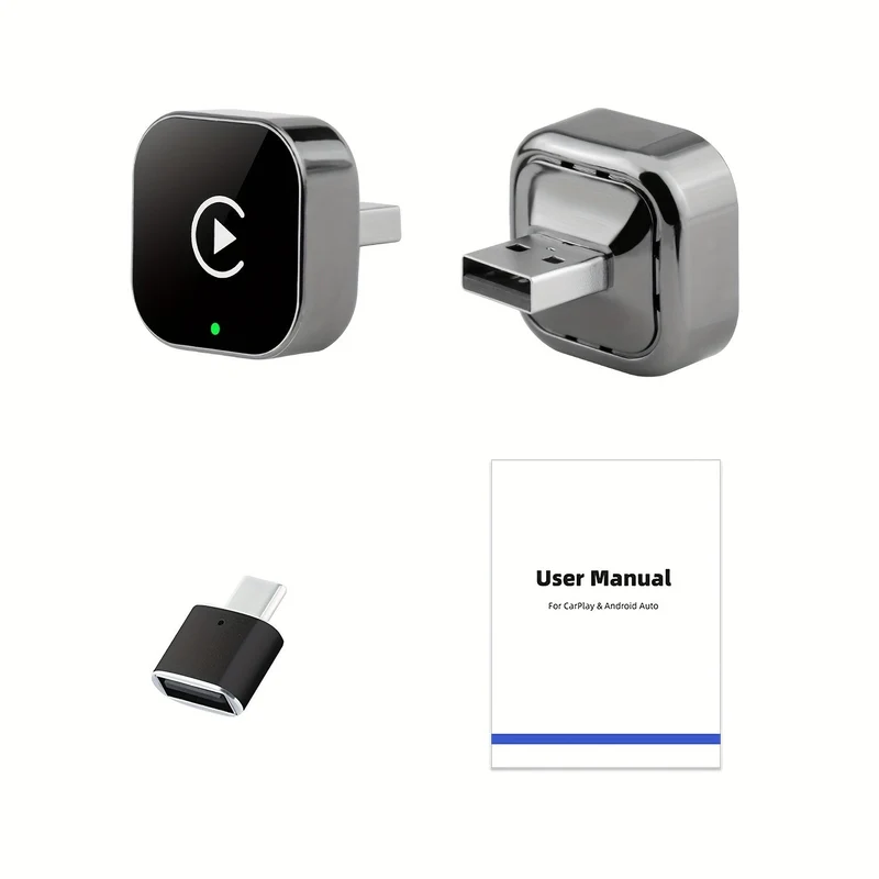 Trådløs biladapter til CarPlay og Android Auto – Hurtig installation