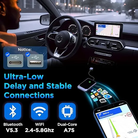 Trådløs CarPlay Adapter – Gør din bil smartere