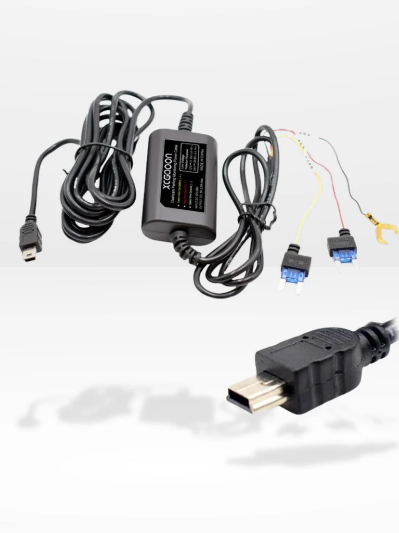 Professionelt Hardwire Kit til Dashcam med 24/7 Overvågning