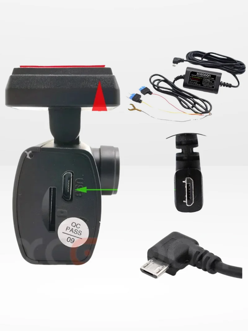 Professionelt Hardwire Kit til Dashcam med 24/7 Overvågning