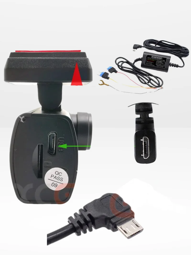 Professionelt Hardwire Kit til Dashcam med 24/7 Overvågning